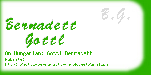 bernadett gottl business card
